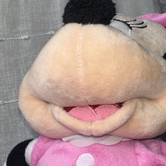 Disney Minnie Mouse 21" Large Plush Cuddle Pink & White Polka Dot Dress, Bow GUC - Picture 12 of 16